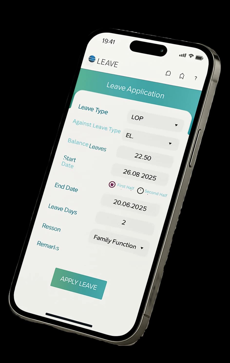 Leave Management System Mobile App
