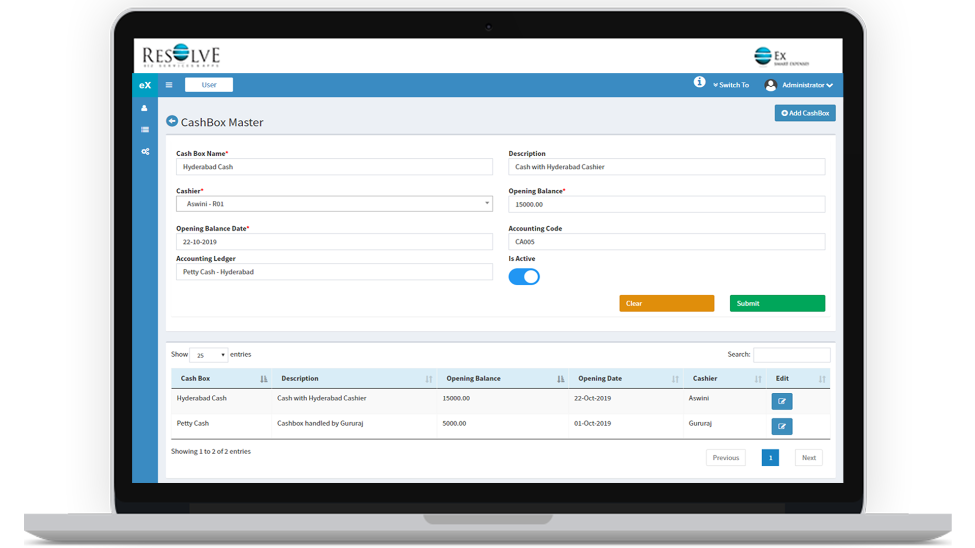 Expense Management app