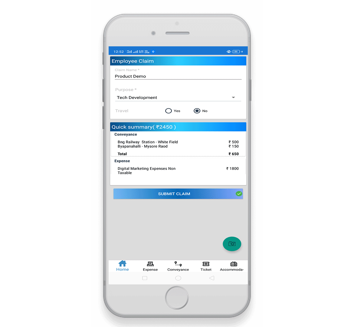 Expense Management app