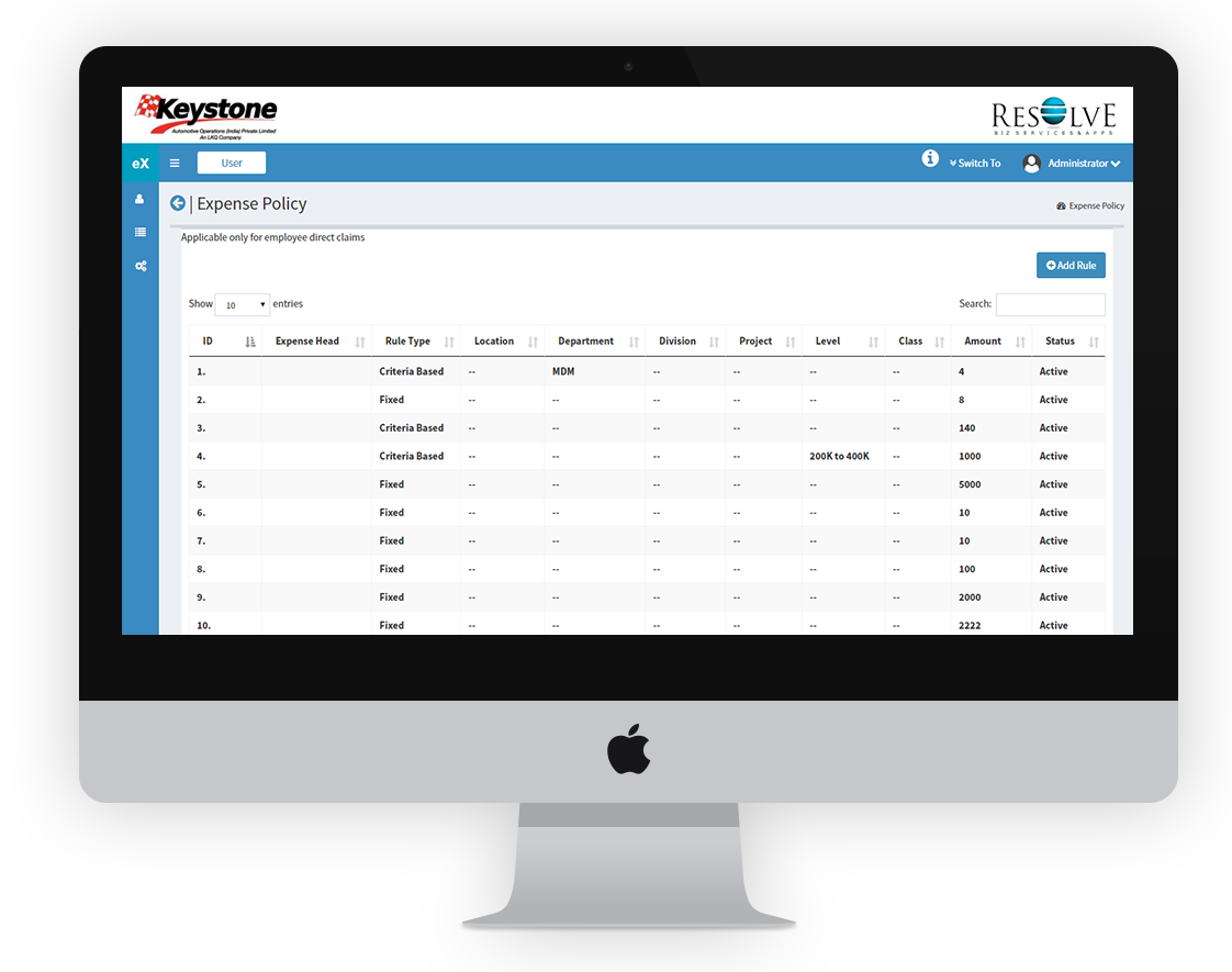 Expense Management app